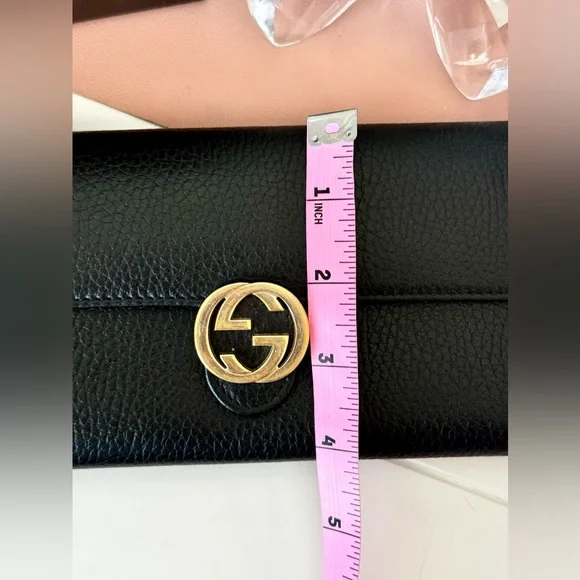 Gucci Black Pebbled Leather Wallet - Picture 12 of 13